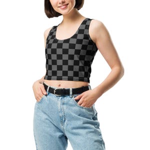 Checkerboard Crop Top