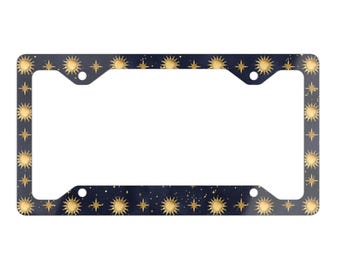 Dark Chao Metal License Plate Frame - Car Accessories, Halloween