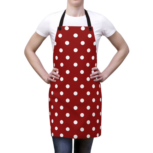 Polka Dot Apron, Personalizable