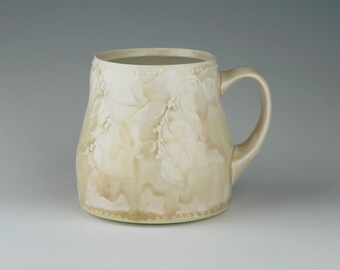 Handmade Porcelain Winterberry Branches Mug