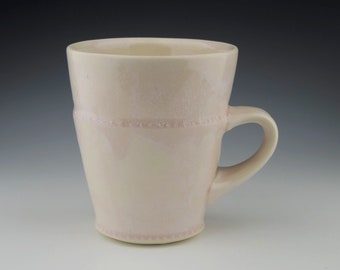 Handmade Pink Porcelain Mug