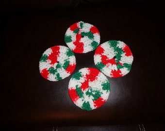 Crochet Christmas Coasters