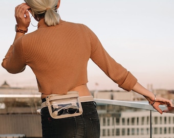 clear plastic fanny pack
