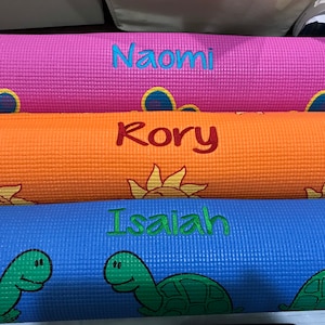 KIDS Yoga Mat Personalized FREE SHIPPING