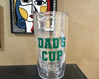 One Tervis Tumbler Free shipping monogrammed 16 oz.