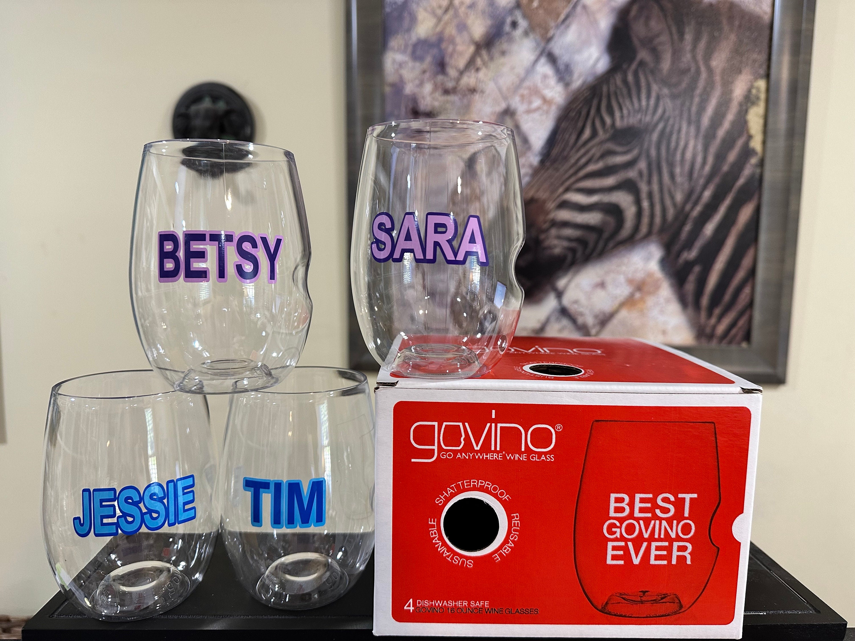 GoVino Wine Glasses – The Monogrammed Home