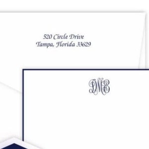 Raised Ink Personalized Bordered Cards With Matching Envelopes, Great ...