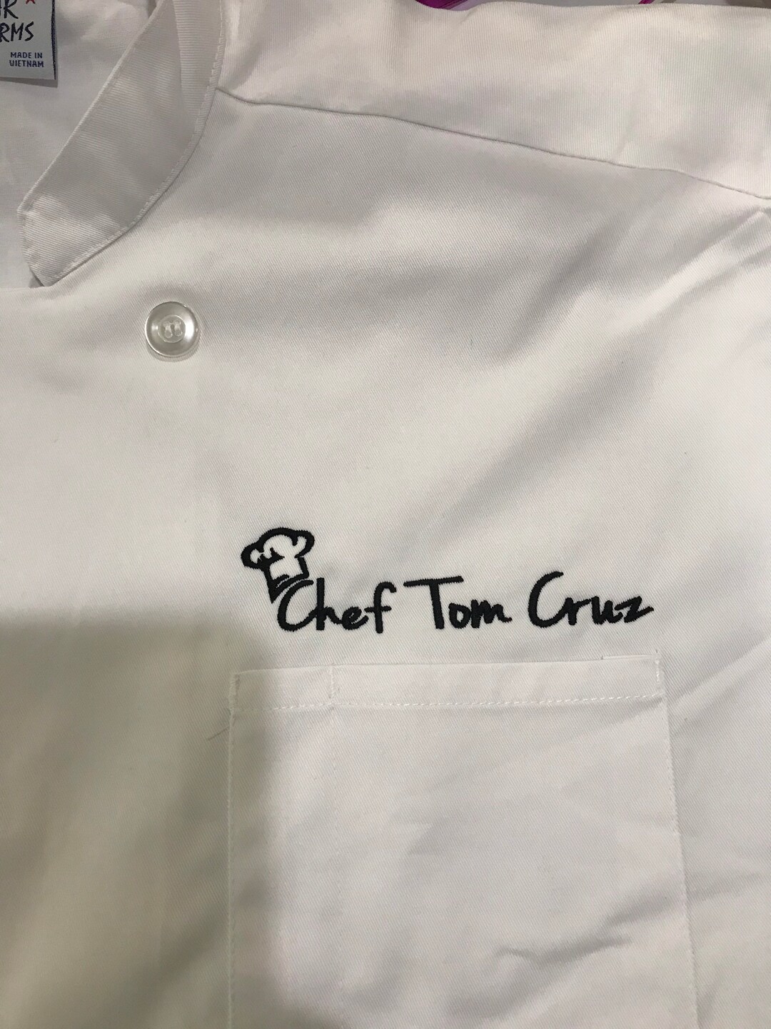 Monogrammed Chef Jacket in Any Font - Etsy