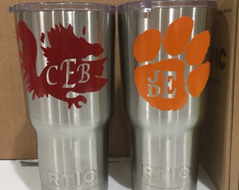 SALE - FREE shipping Superfast RTIC monogrammed tumbler 20 oz