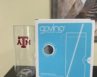 4 Monogrammed Govino Dishwasher Safe