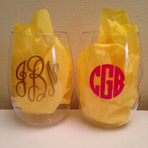 4 Monogrammed Govino Dishwasher Safe image 3