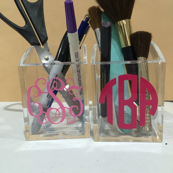 Acrylic Brush Holder Etsy