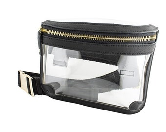 black clear handbag