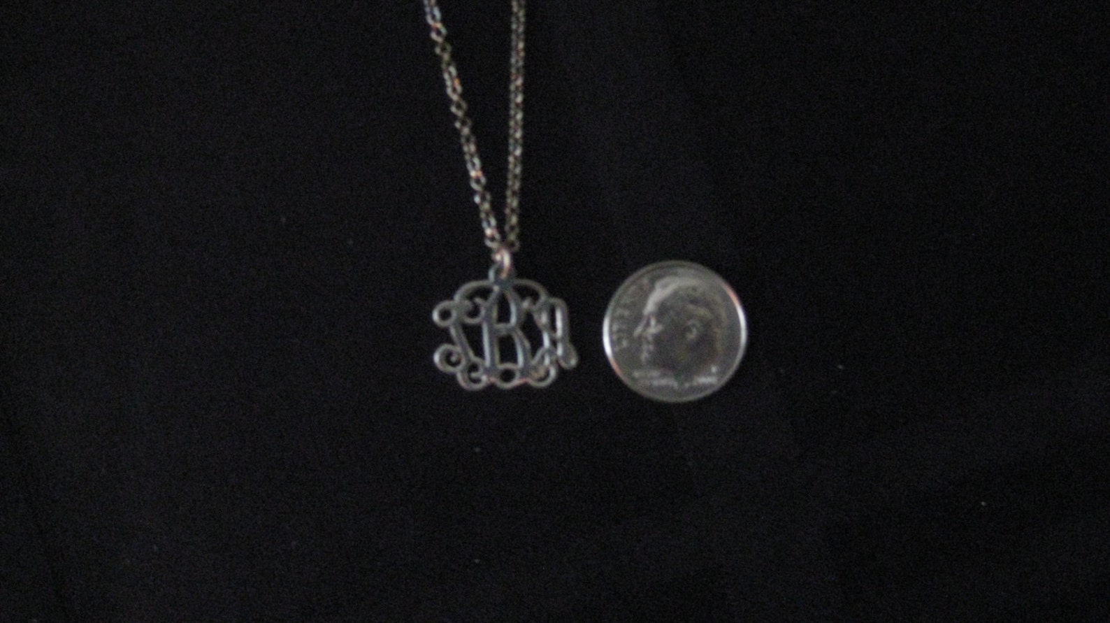 Little Girls Sterling Silver Monogrammed Necklace FREE Etsy