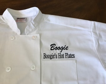 MONOGRAMMED Chef Jacket in any font