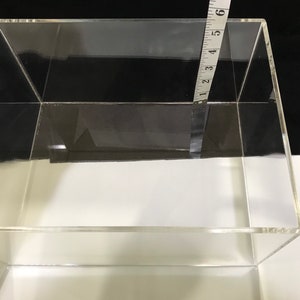 Beautiful Sturdy acrylic box with lid personalized or not image 8