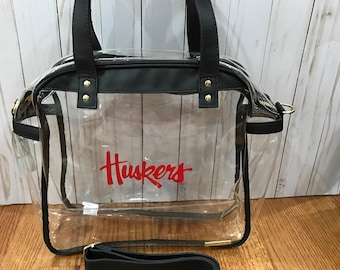 stadium approved clear carryall tote monogrammed or not