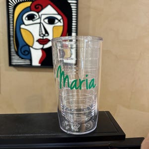 One Tervis Tumbler Free shipping monogrammed 16 oz.