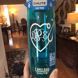 SALE!! Superfast Monogrammed Camelbak Chute  .75 Liter or 1 Liter