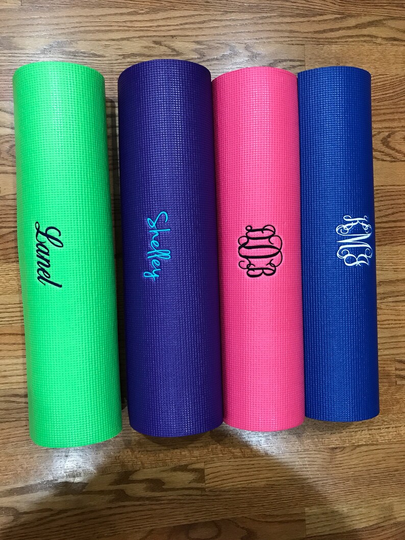 Personalized Yoga Mat Extra thick 1/4'' 6.2 mm Etsy