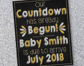 New Years Eve pregnancy announcement/Digital Download/High Resolution/Customized