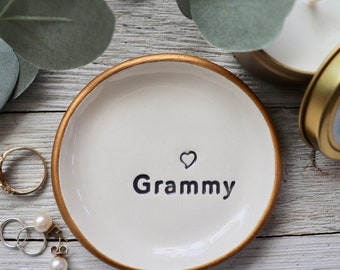 Ring Dish, Grammy Gift, Great Grandma Gift, Jewelry Dish, Grammy Birthday Gift
