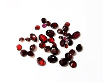 GARNET Package 37 Garnets-10 ct. AA Quality