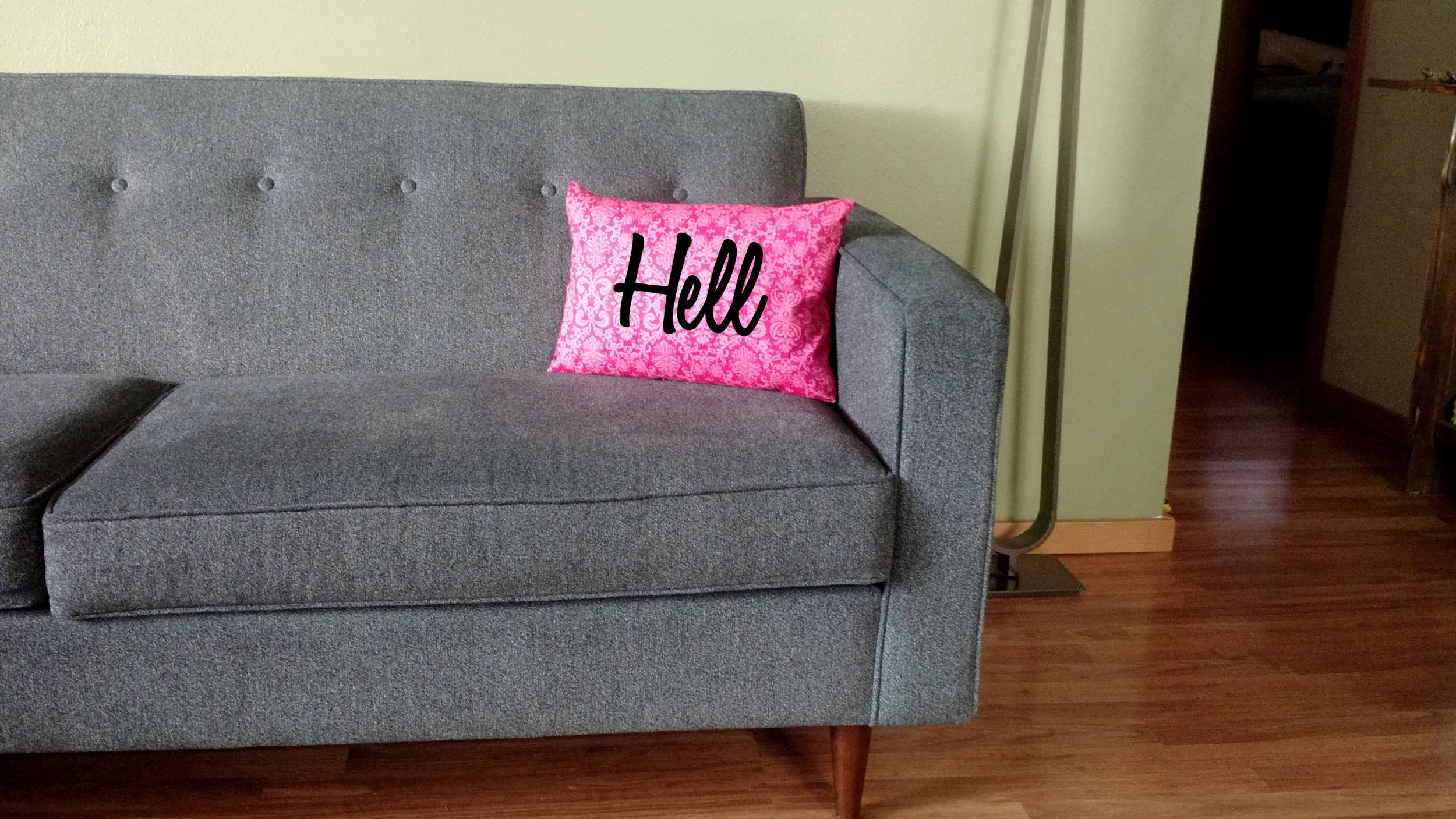 12 x 18 Curse word pillow case customizable Etsy