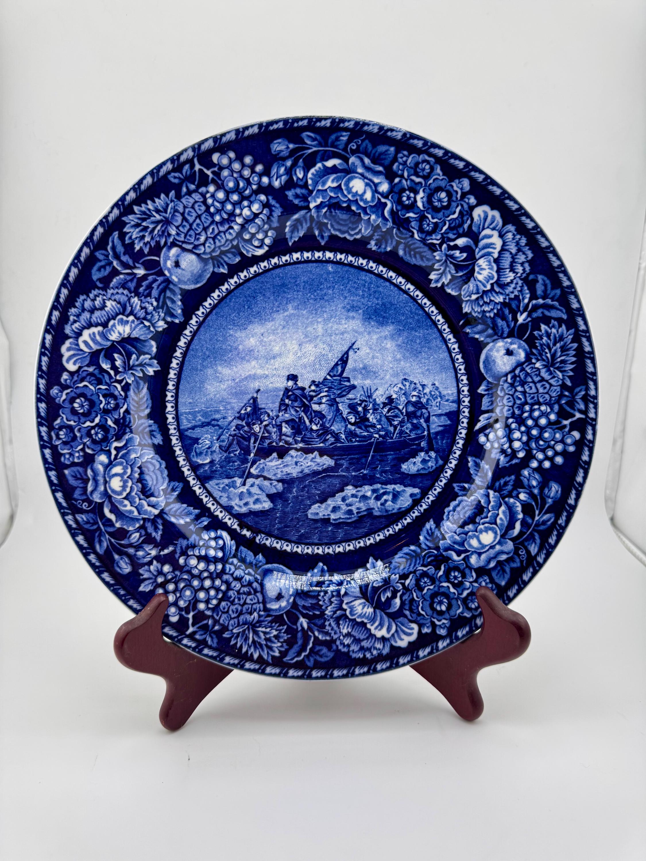 Historical Blue Staffordshire Washington - Etsy