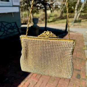 バッグ OROTON Made in West Germany Party Bag Oroton Made in W Germany Small Gold Mesh Coin Purse, With