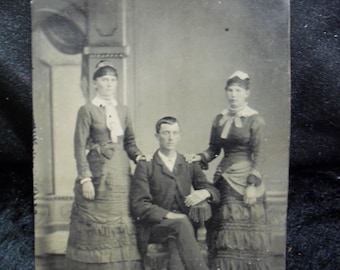 Tintype: Three Siblings