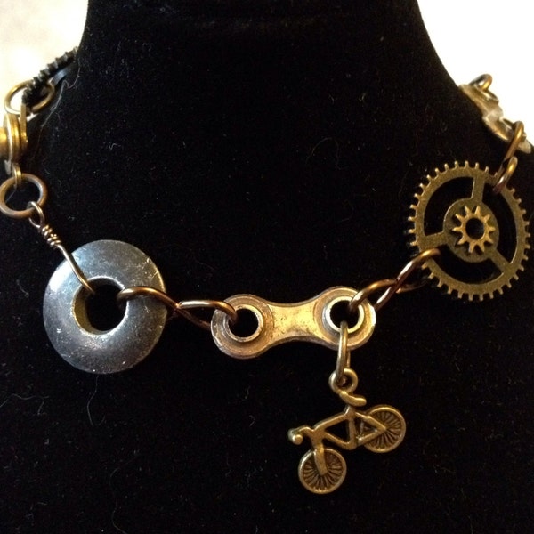 Bicycle lover's charm bracelet