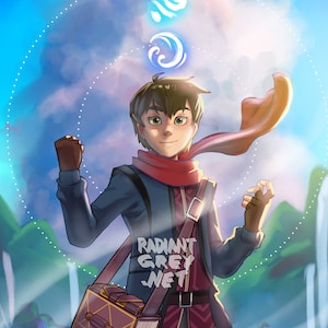 Póster impreso de Callum Dragon Prince, arte de pared, decoración, animación de fan art