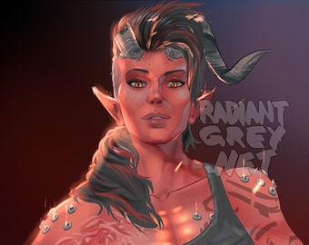 Karlach - Baldur's Gate 3 Print Wall Art Decor Fanart video games