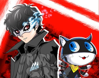 Persona 5 Phantom Thieves Poster Print Wall Art Decor Fanart videogames