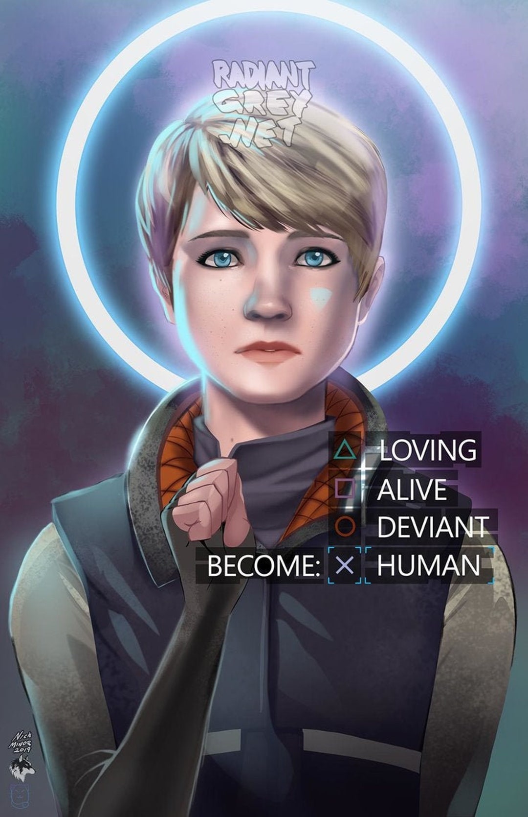 Detroit: Become Human Markus Poster Print Wall Art Decor 