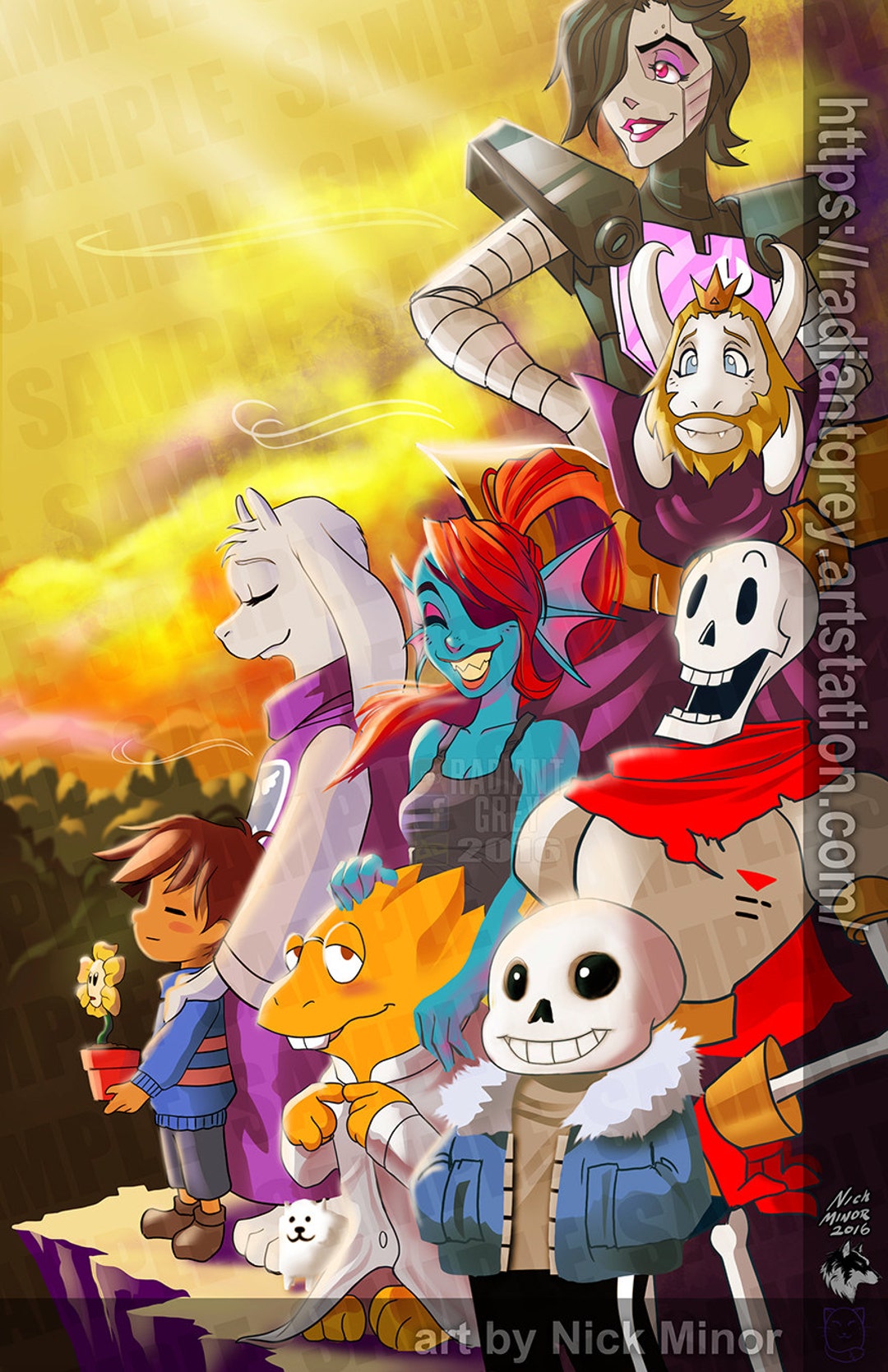 Undertale Poster PC Video Game Poster Canvas Prints Teen Dorm Bedroom  Cartoon Poster Wall Art For Home Office Living Room Decorations Unframed  36x20 : : Home