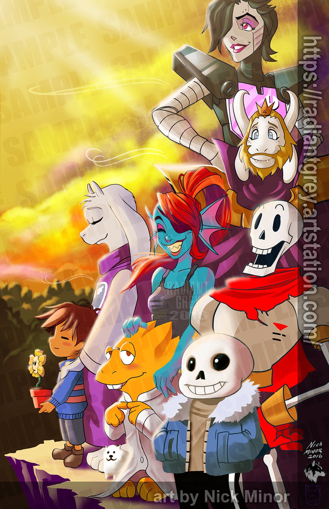 Update on the Undertale Poster project! : r/Undertale