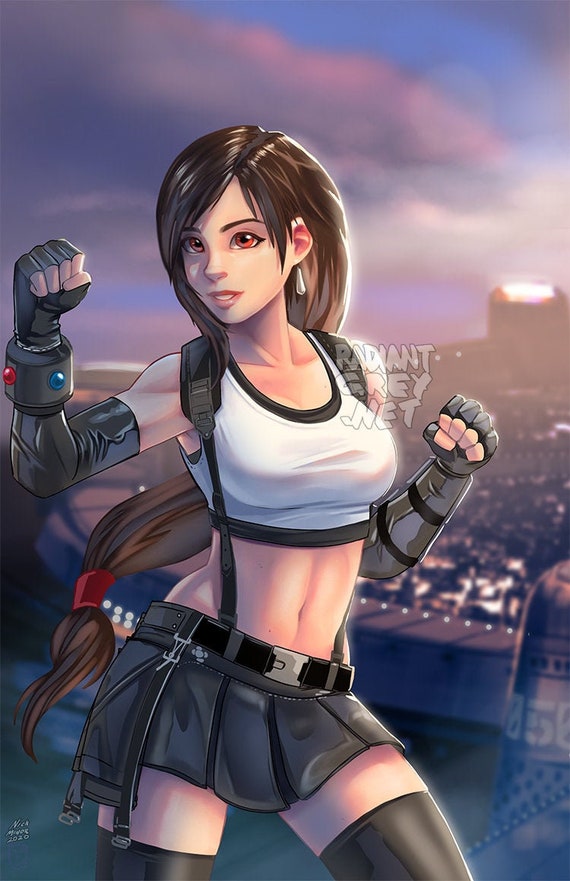 Tifa Final Fantasy 7 Remake Poster Print Wall Art Decor