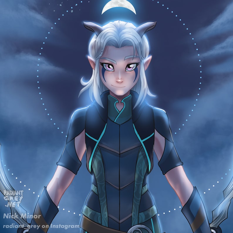 Rayla Figure Rayla Dragon Prince Poster Print Wall Art Decor Fanart Animation - Etsy