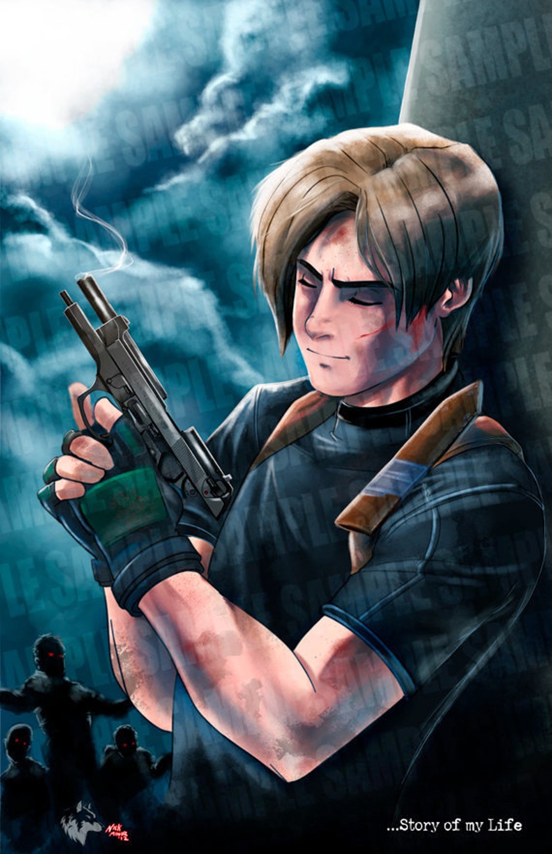 Working on this new Resident Evil 4 fanart makes me really wanna
