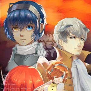 Metaphor ReFantazio print fanart wall decor Videogames