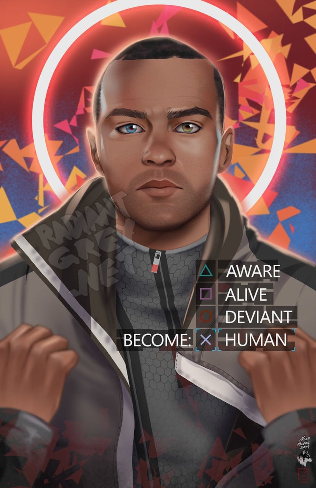 Video Game Detroit Become Human Markus Coat - New American Jackets