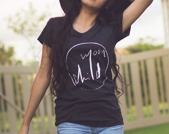 Full Moon Child Tee | Witchy Halloween Shirt | Mystical Spiritual Moon Phase T-Shirt | Black Full Moon Mystic Tee | Moon Lover Shirt