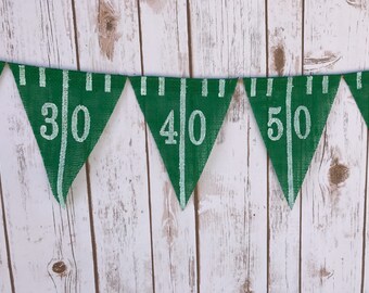 Football Game Day Banner, Football Burlap Banner, Tailgating Decoration, Sports Themed Banner, Sunday Football Banner, Gifts for Men Boys