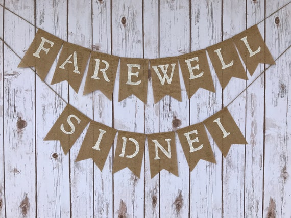 Farewell Banner Military Deployment Retirement Party Etsy