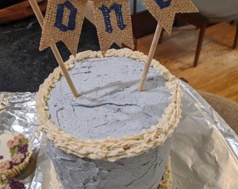 OKTOBERFEST Cake Topper, Burlap Pennants, Personalized Oktoberfest Banner, ONEtoberfest, oTWOberfest Party, Custom German Octoberfest Party