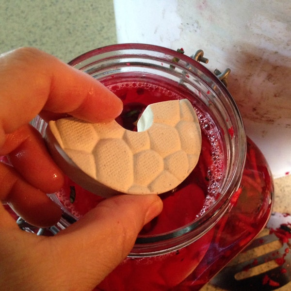 Wide mouth jar fermenting weights - fermenting weights - pickle weights - Fermentation weights - ceramic weights - Wide-mouth jar weights