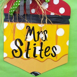 Teacher Pencil Door Hanger