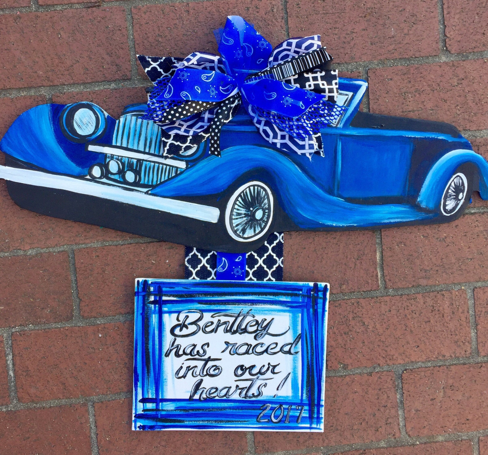 Customized car baby door hanger Etsy